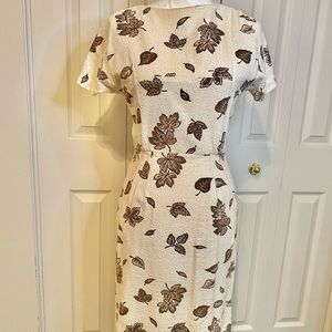Vintage 1960’s Autumn Leaves Mod Dress